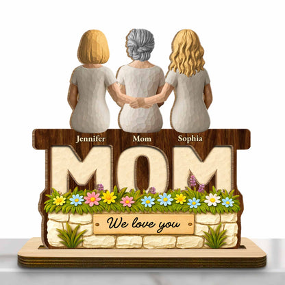 We Love You, Engraved With Flowers