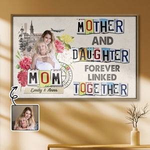 Mother And Daughter Forever Linked Together With Flowers