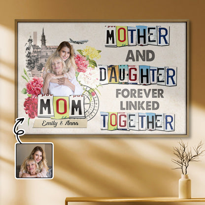 Mother And Daughter Forever Linked Together With Flowers