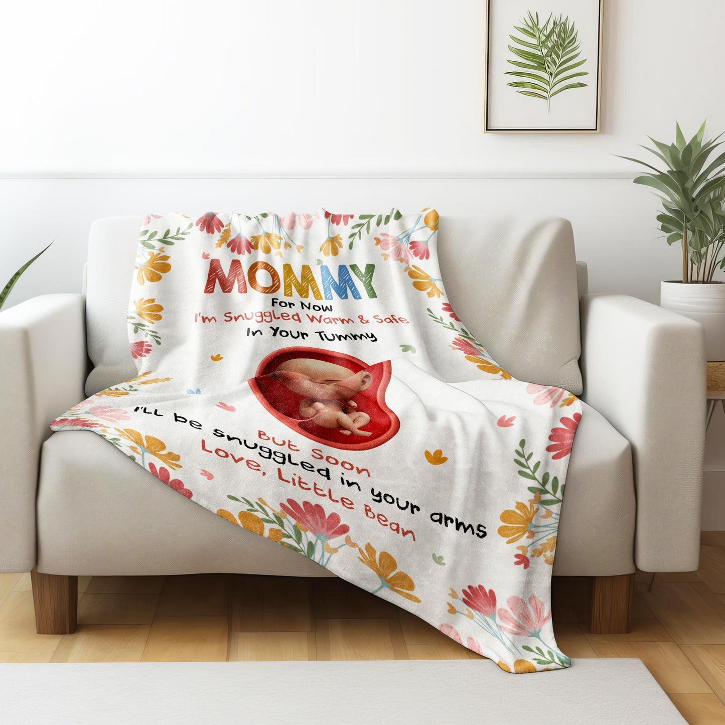 Snuggled Warm And Safe, Love Little Bean