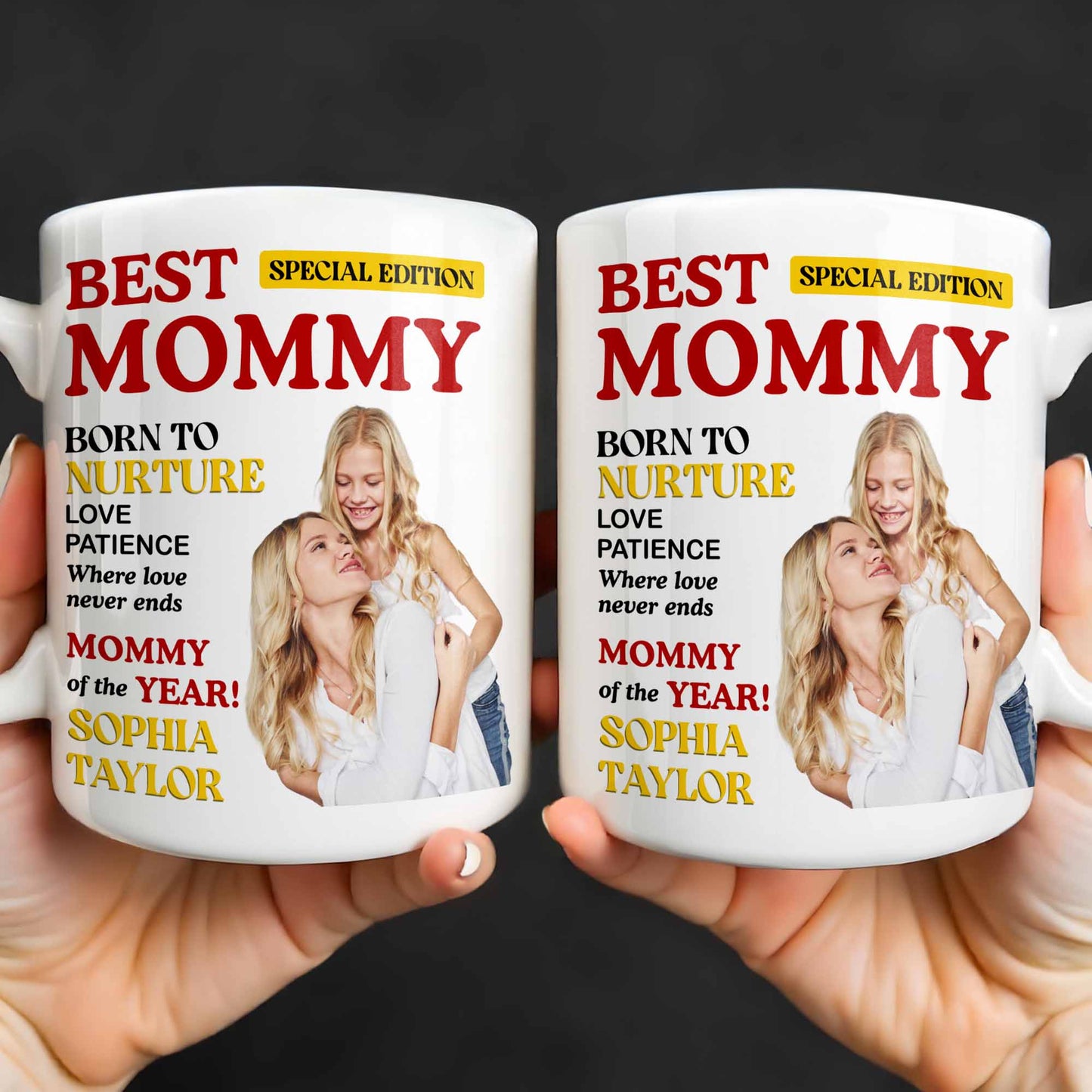 Best Mommy Born To Nurture Love Patience