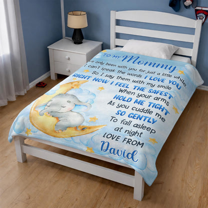 To My Mommy, Elephant And Moon Design