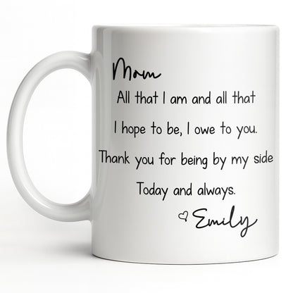 Mom, All That I Am And All That I Hope To Be