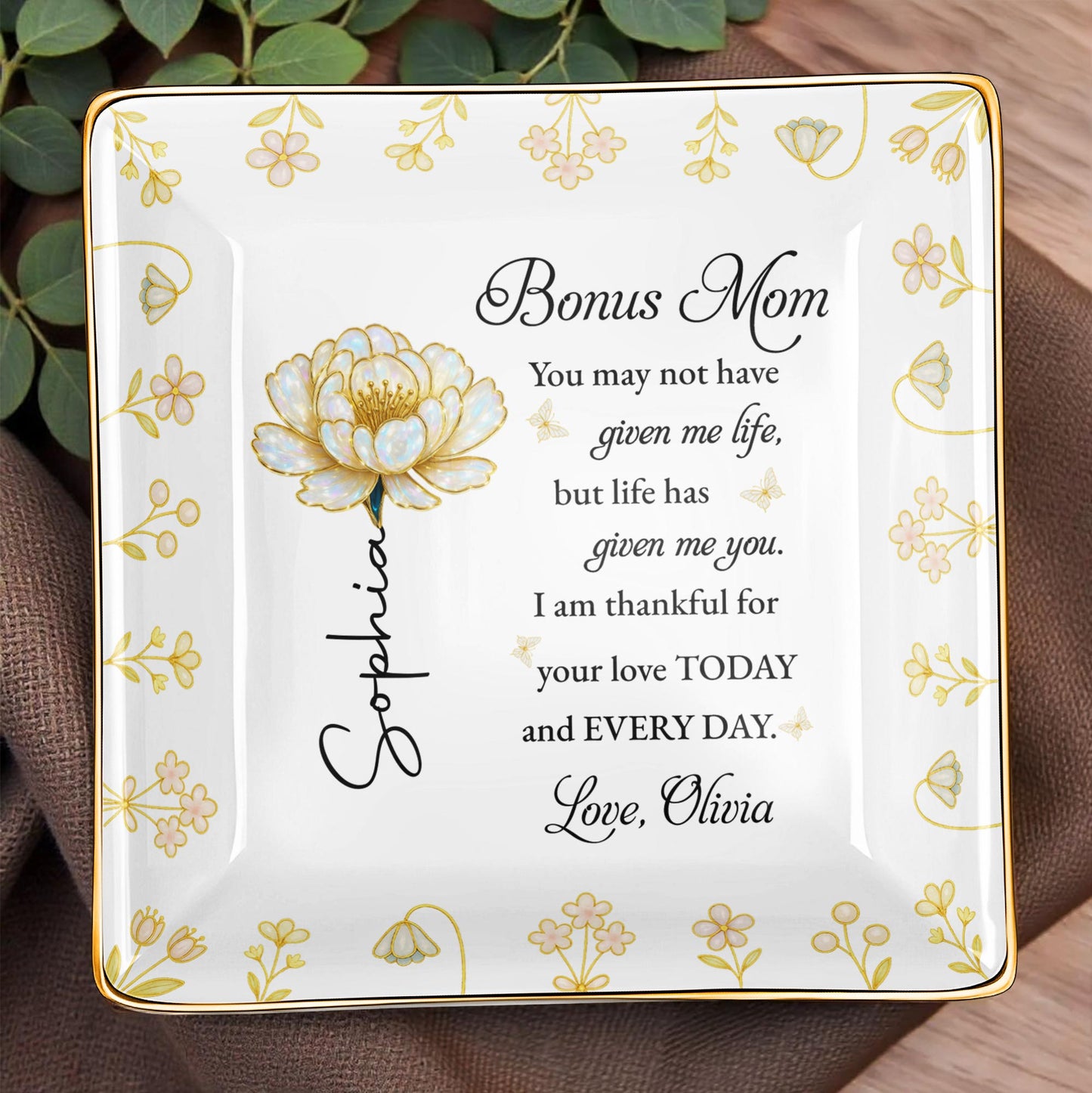 Bonus Mom, Thankful For Your Love Every Day, Flower