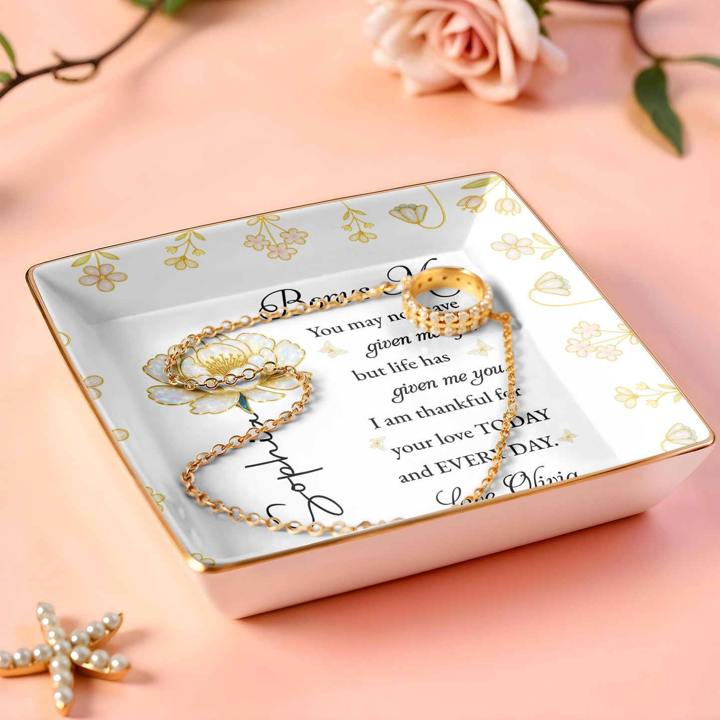 Bonus Mom, Thankful For Your Love Every Day, Flower