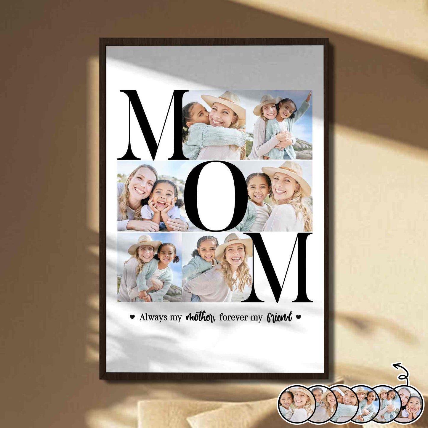 Always My Mother Forever My Friend Photo Collage Letters