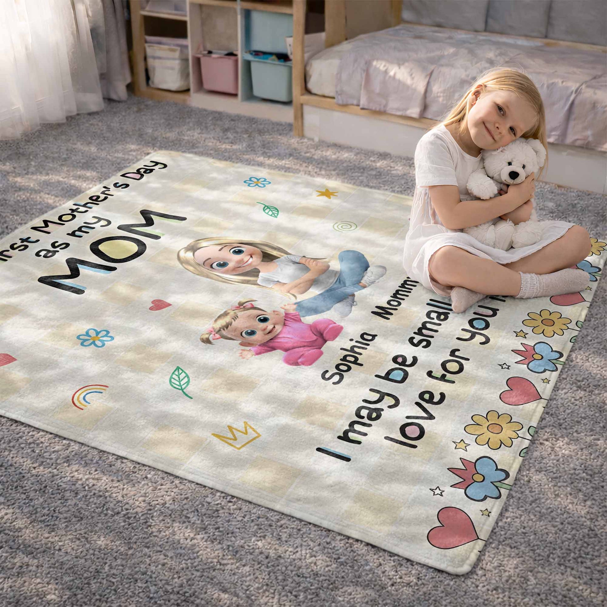 Happy First Mother's Day As My Mom Blanket