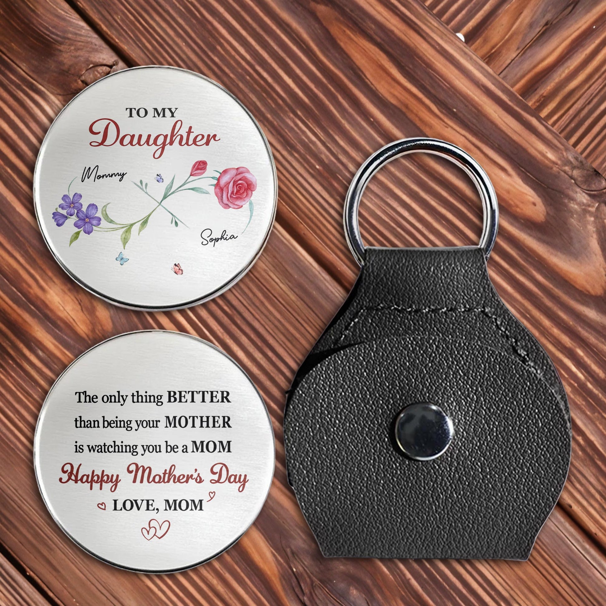 To My Daughter The Only Thing Better Mother Floral Design Hearts