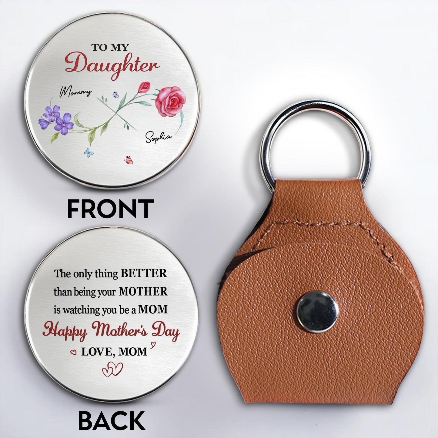 To My Daughter The Only Thing Better Mother Floral Design Hearts