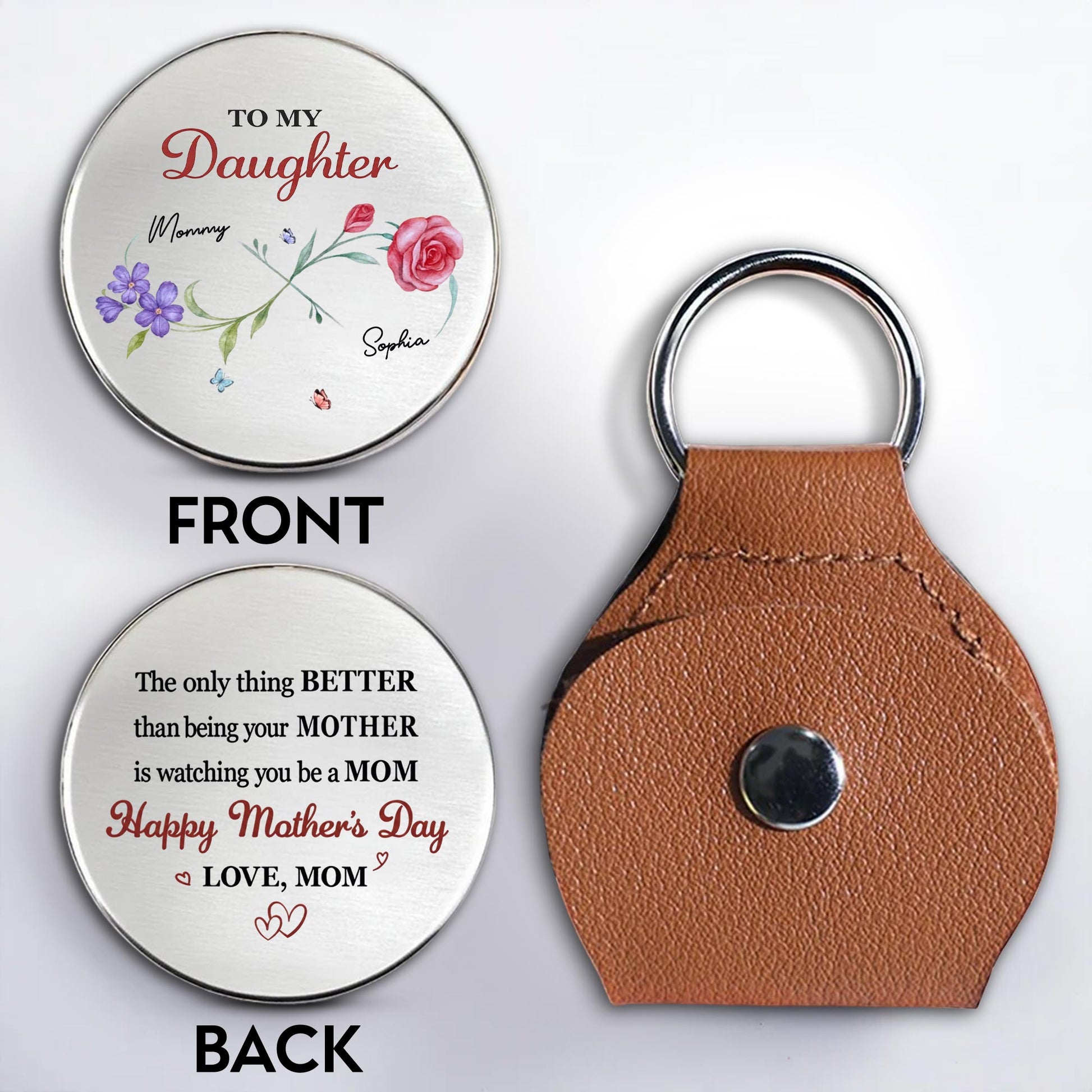 To My Daughter The Only Thing Better Mother Floral Design Hearts