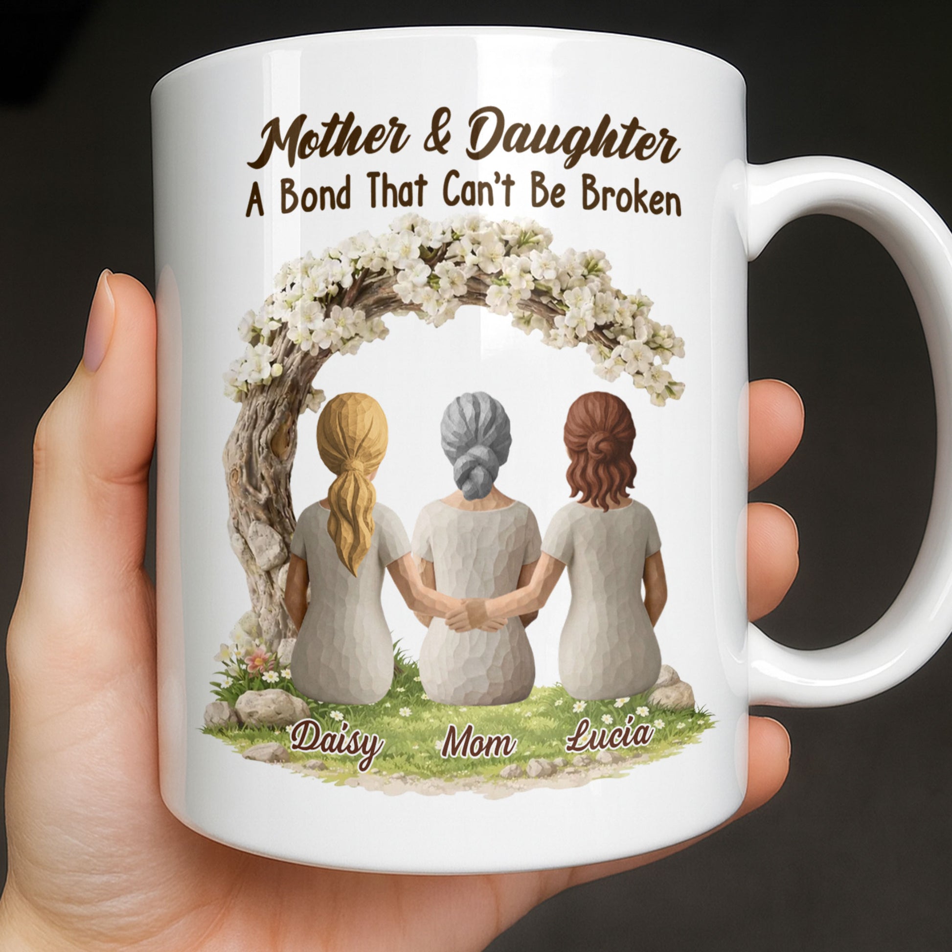 Mother and Daughter A Bond That Cant Be Broken Floral Arch