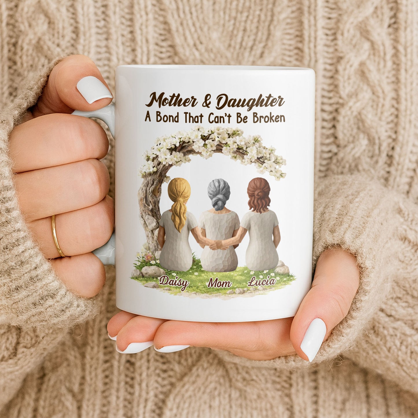 Mother and Daughter A Bond That Cant Be Broken Floral Arch