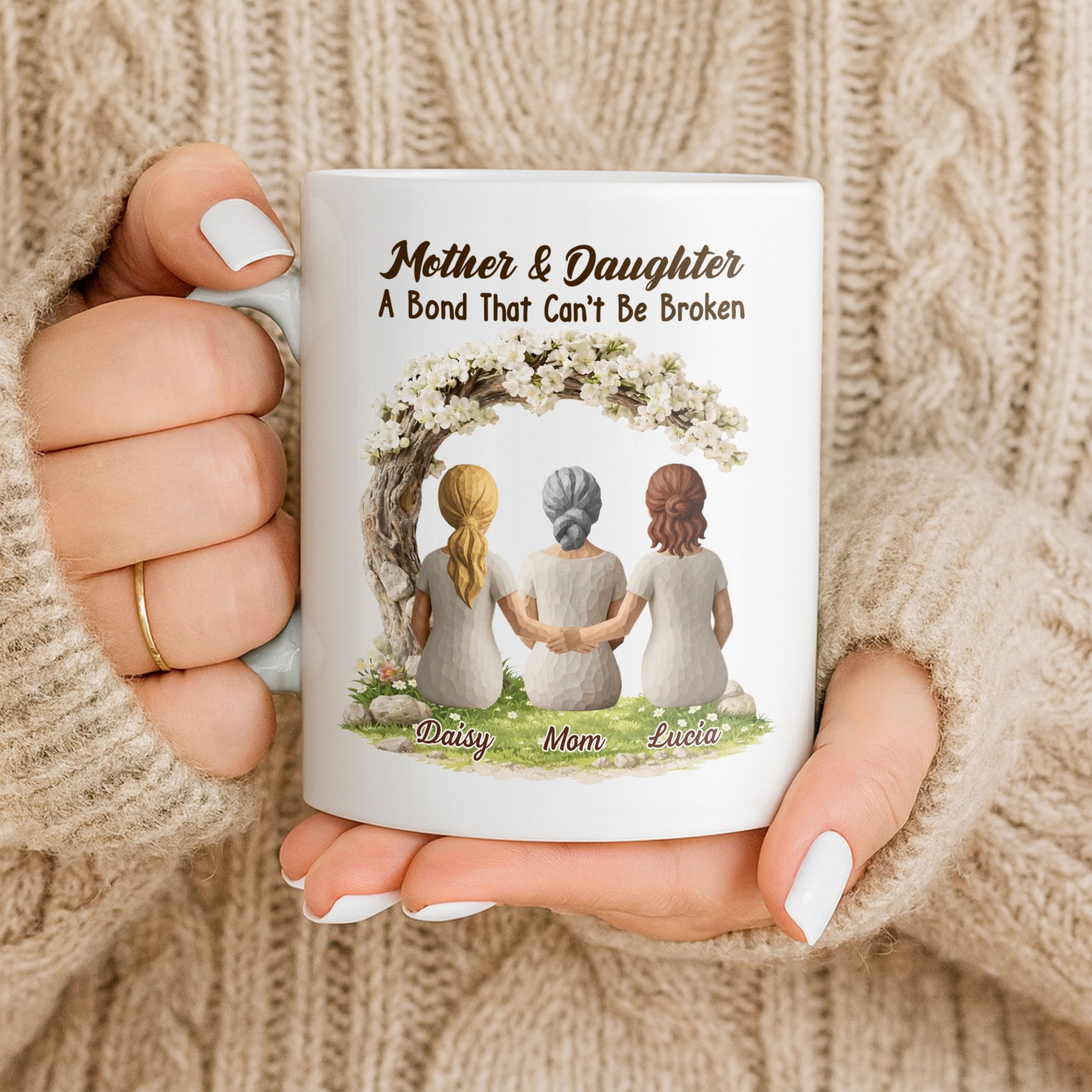 Mother and Daughter A Bond That Cant Be Broken Floral Arch