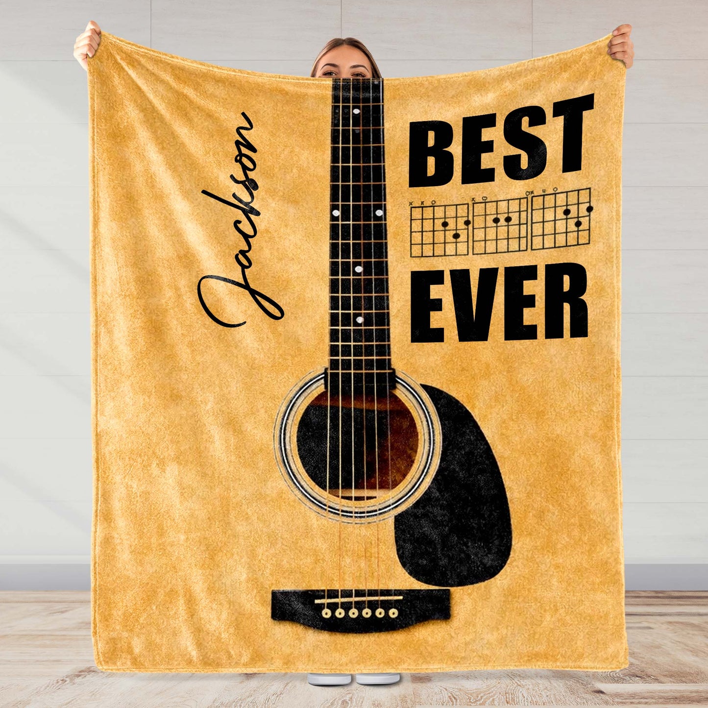 Best Ever Acoustic Guitar With Musical Chords Design