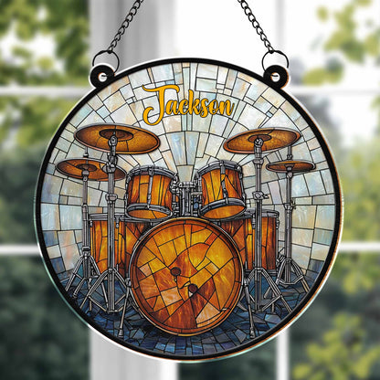 Music Is Life, Stained Glass Style Drum Set