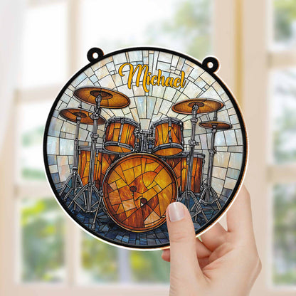 Music Is Life, Stained Glass Style Drum Set