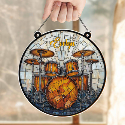 Music Is Life, Stained Glass Style Drum Set