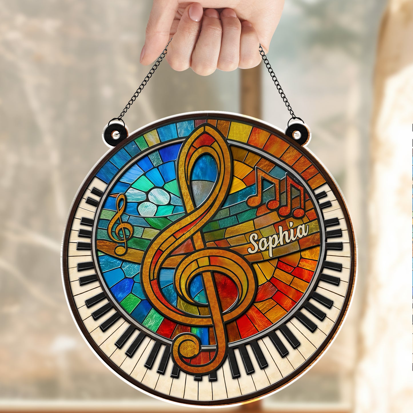 Harmonious Melodies Of Life With G-clef And Piano Keys