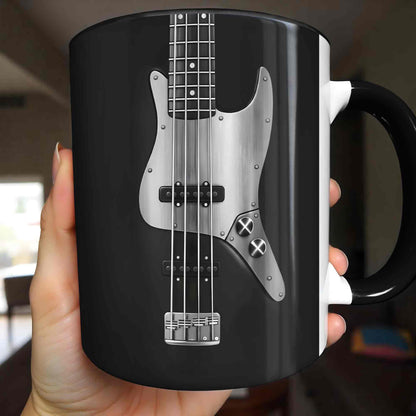 Bassist Nutrition Facts Talented Human Bass Guitar Silhouette