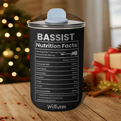 Bassist Nutrition Facts Talented Human Bass Guitar