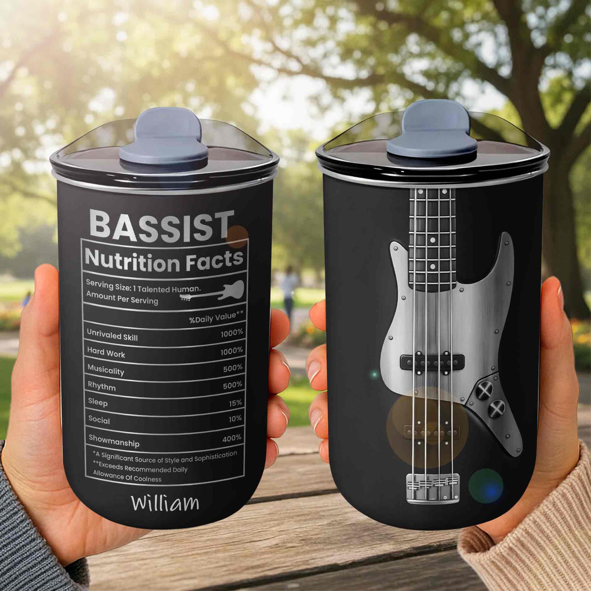 Bassist Nutrition Facts Talented Human Bass Guitar