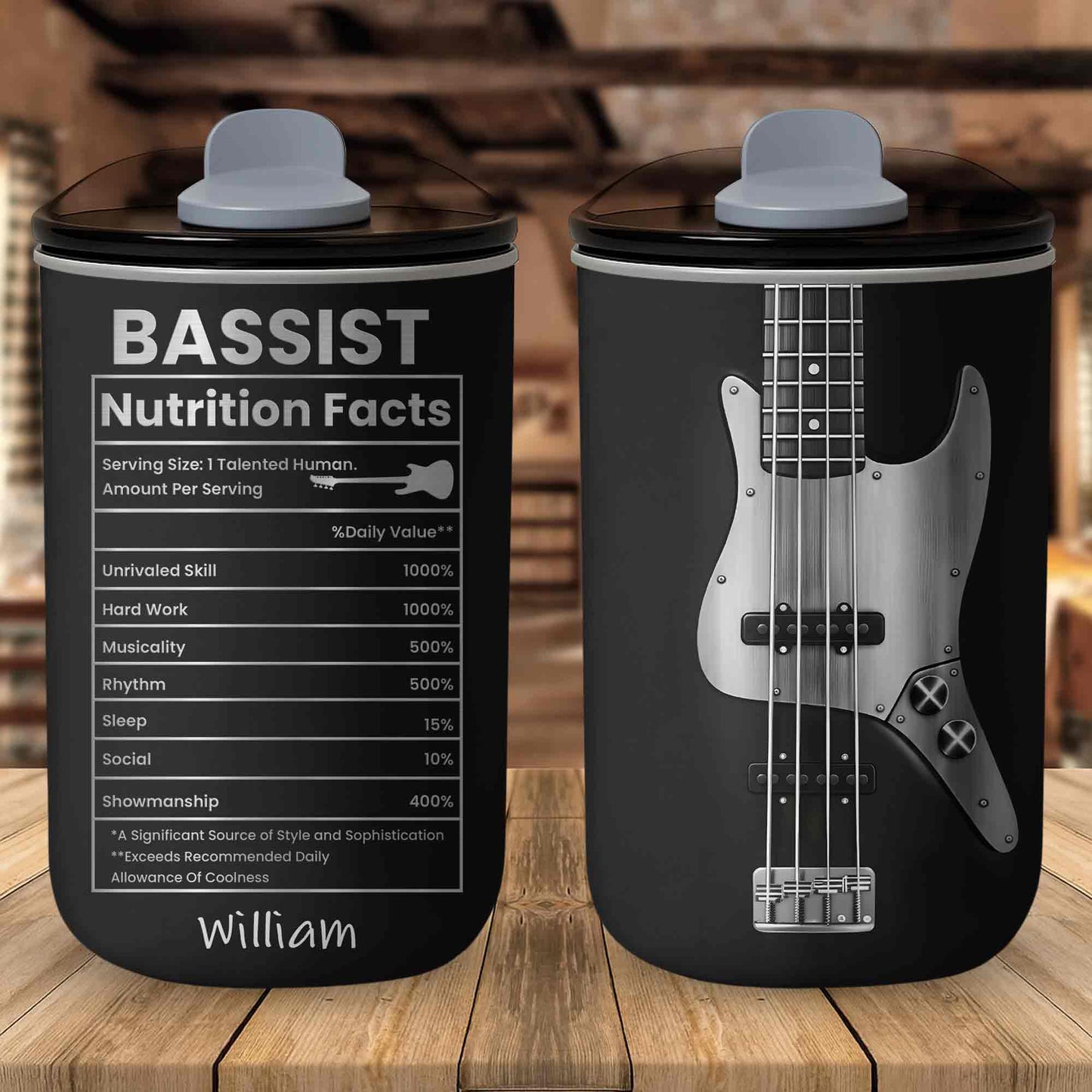 Bassist Nutrition Facts Talented Human Bass Guitar