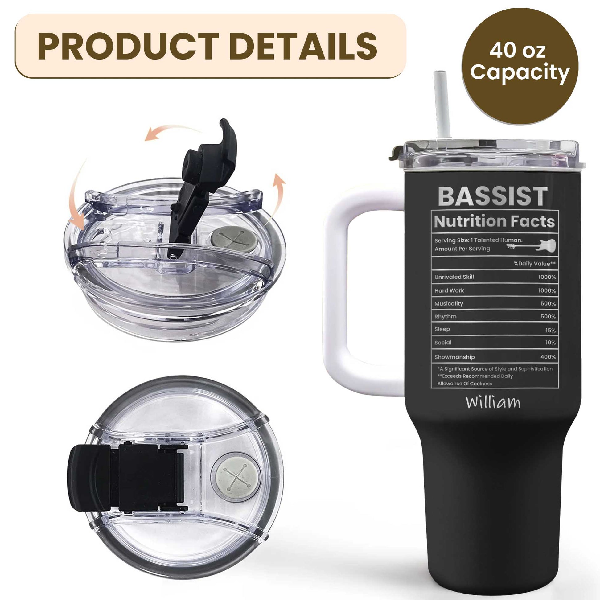 Bassist Nutrition Facts Talented Human Bass Guitar Design