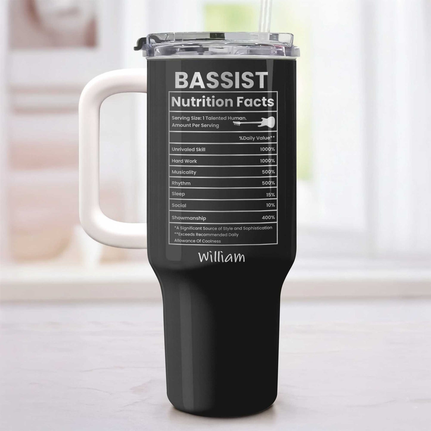 Bassist Nutrition Facts Talented Human Bass Guitar Design