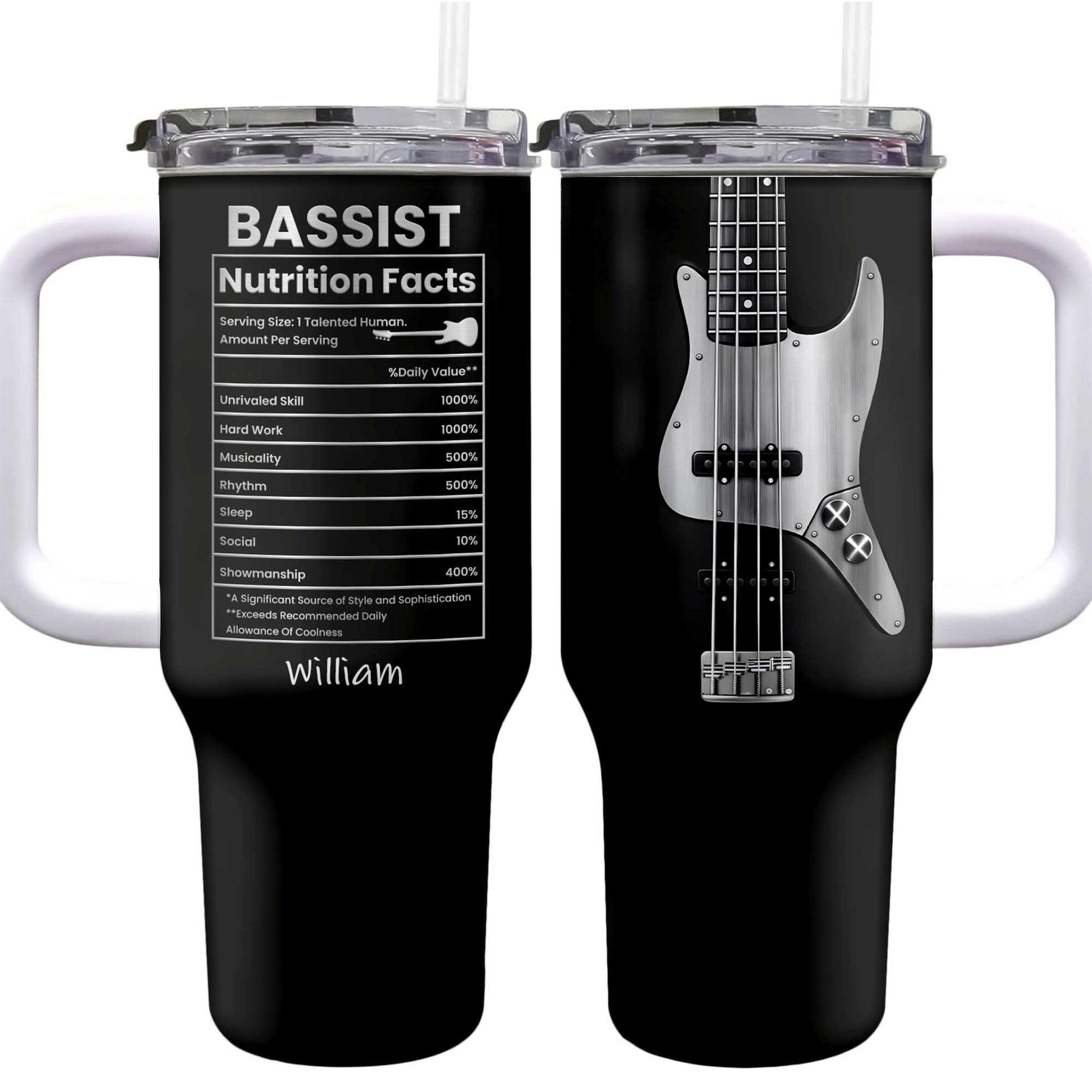 Bassist Nutrition Facts Talented Human Bass Guitar Design