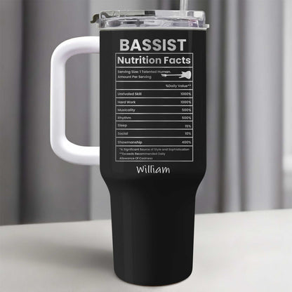 Bassist Nutrition Facts Talented Human Bass Guitar Design