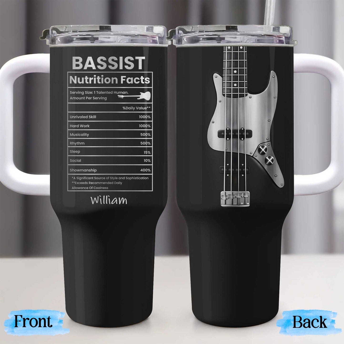 Bassist Nutrition Facts Talented Human Bass Guitar Design
