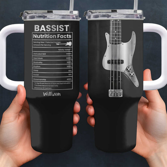 Bassist Nutrition Facts Talented Human Bass Guitar Design