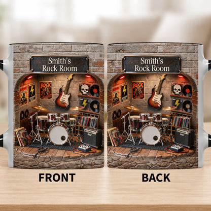 Rock Room With Guitar And Drums Set Design