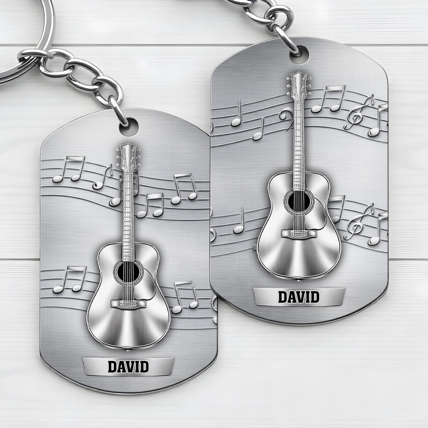 Music Is The Sound Of The Soul Acoustic Guitar And Notes