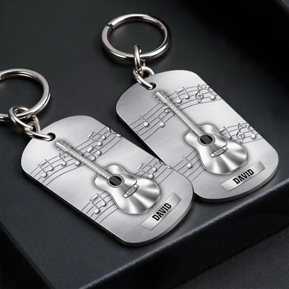 Music Is The Sound Of The Soul Acoustic Guitar And Notes