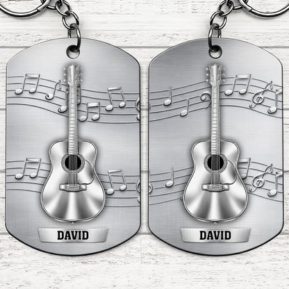 Music Is The Sound Of The Soul Acoustic Guitar And Notes