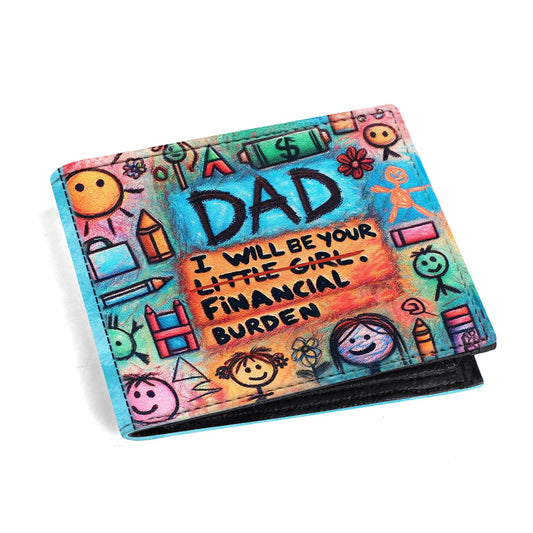Dad, I Will Be Your Little Girl - Men's Leather Wallet - MW04