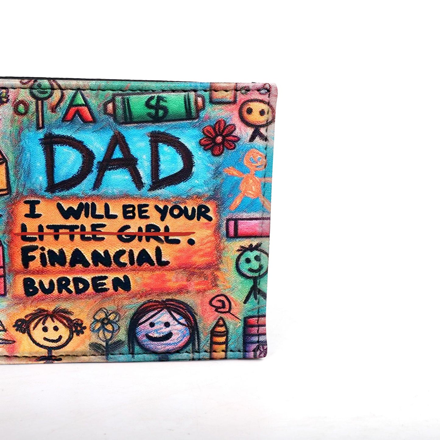 Papá, seré tu niña - Cartera de piel para hombre - MW04