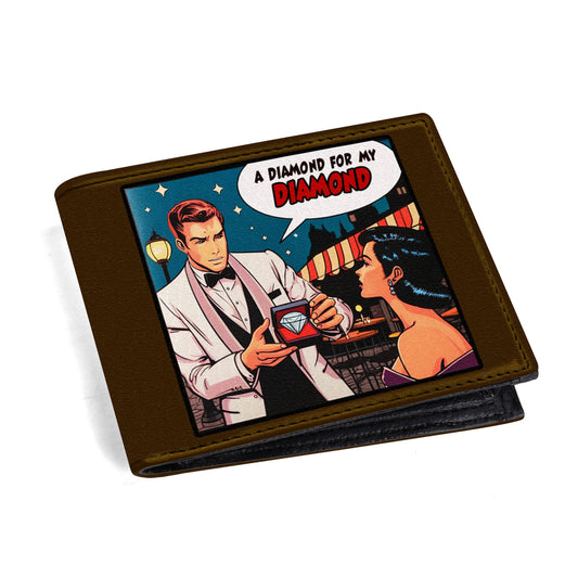 A Diamond For My Diamond - Men's Leather Wallet - MW08