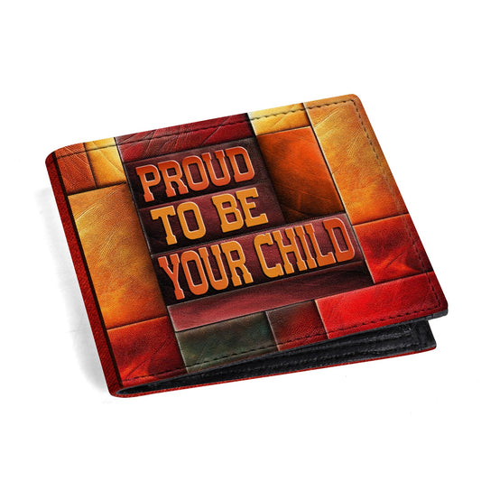 Proud To Be Your Child - Men's Leather Wallet - MW12