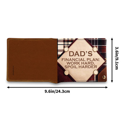 Plan financier de papa - Portefeuille en cuir pour homme - MW15