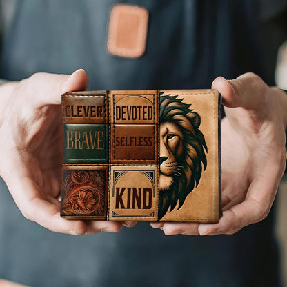 Dad Lion - Men's Leather Wallet - MW18