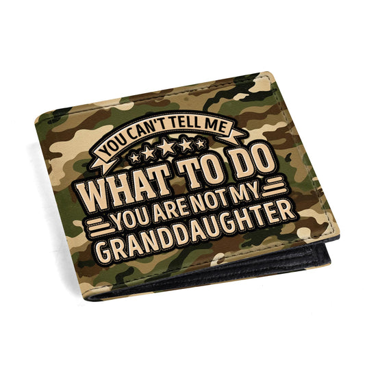 You Can't Tell Me What To Do - Men's Leather Wallet - MW19