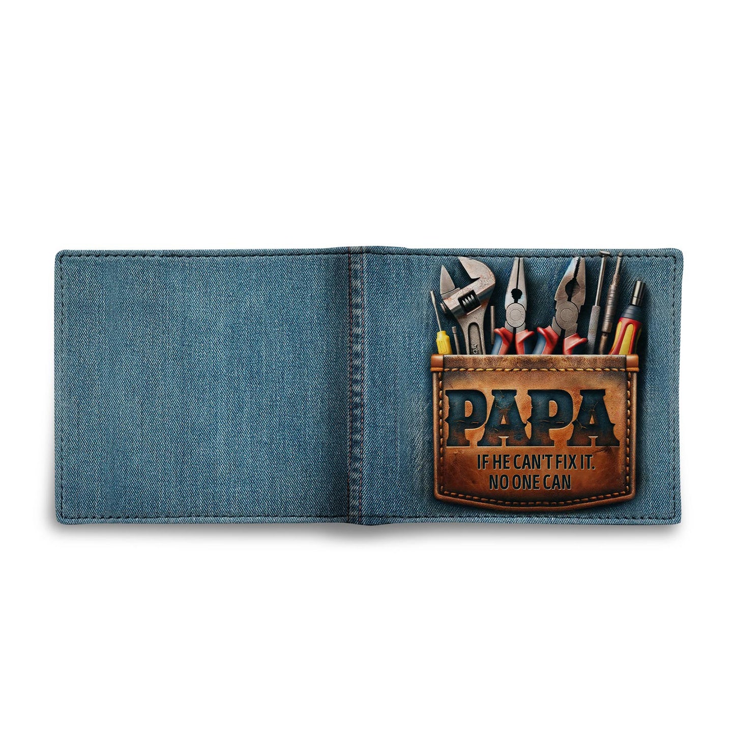 Papá, si él no puede arreglarlo, nadie puede - Cartera de cuero para hombre - MW20