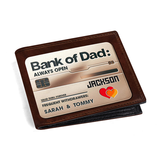 Bank Of Dad - Men's Leather Wallet - MW31