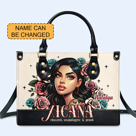Xicana - Bolso de mano de piel personalizado - MX09