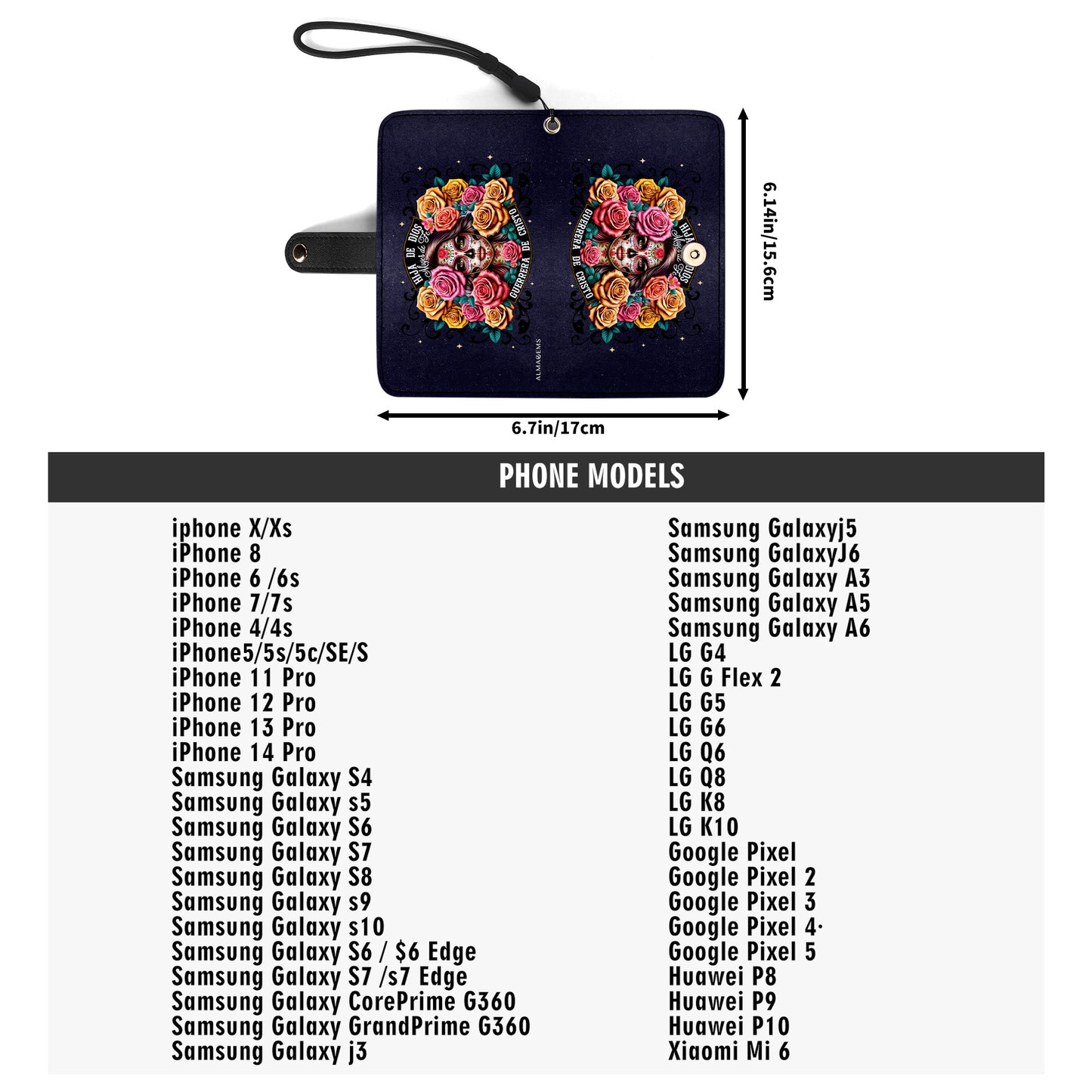 Hija De Dios - Personalized Custom Phone Leather Wallet - MX13PW