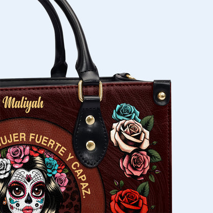 Mujer Fuerte - Sac à main en cuir personnalisé - MX24