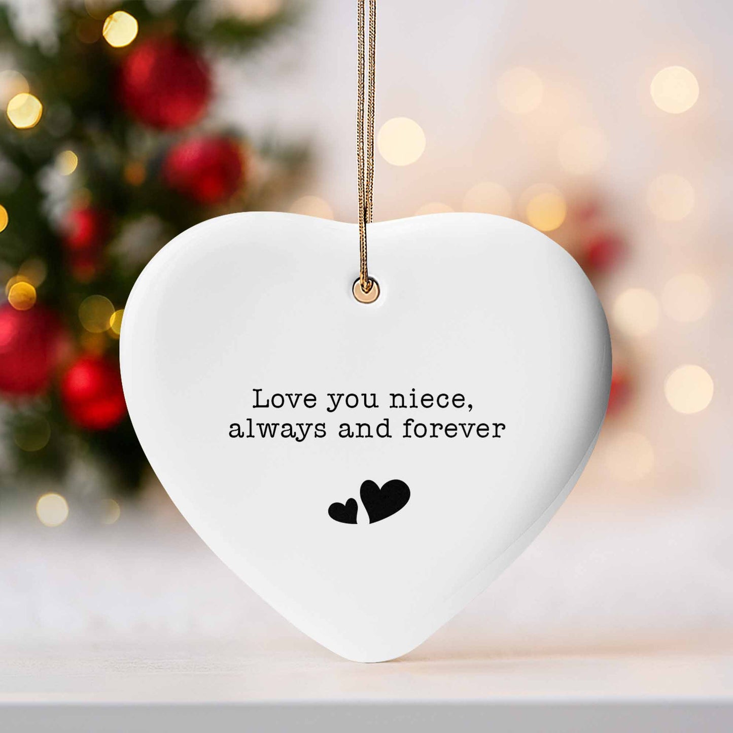 Love You Niece Always And Forever With Hearts