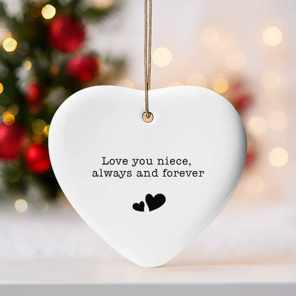 Love You Niece Always And Forever With Hearts